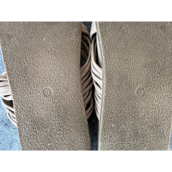 Maurices Womens Size 8 Taupe Slip On Sandals Shoes - Picture 9 of 9